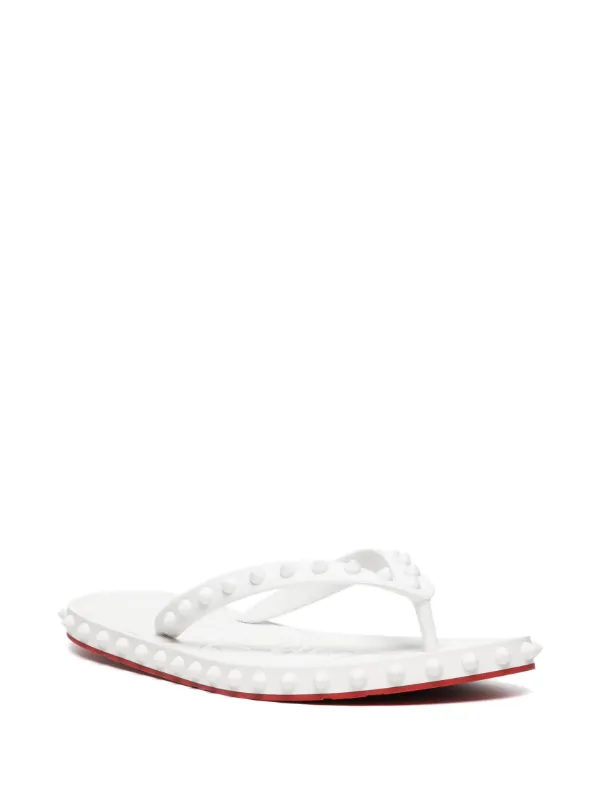 Christian Louboutin Super Loubi spike-embellished flip-flops Christian Louboutin Super Loubi spike-embellished flip-flops