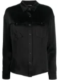 TOM FORD Western-style satin shirt - Black