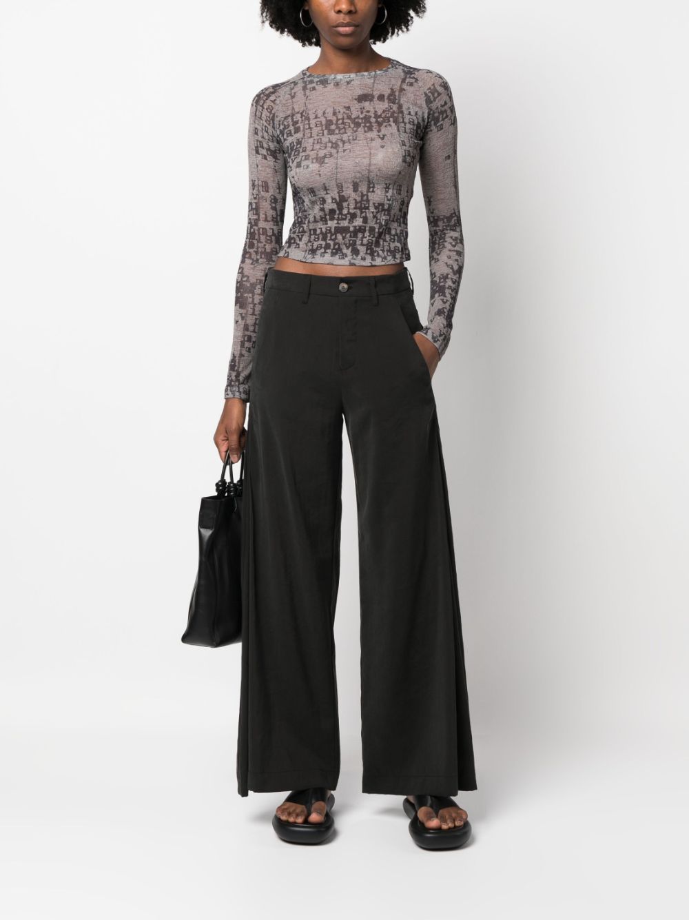 Société Anonyme Flared pantalon - Zwart