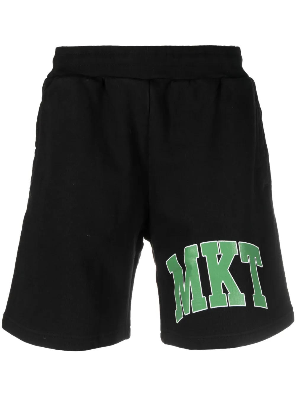 MARKET logo-print cotton track shorts | Black | Image 1