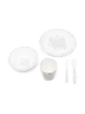 Tartine Et Chocolat set-of-five tableware pieces - White