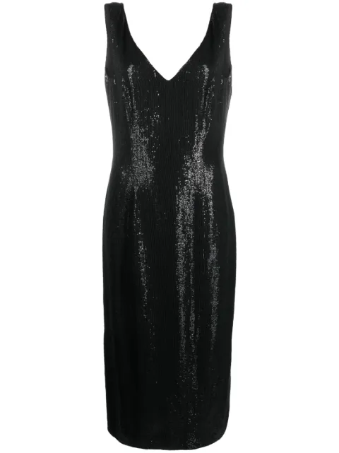 John Galliano Pre-Owned 2000s V-neck sequinned dress