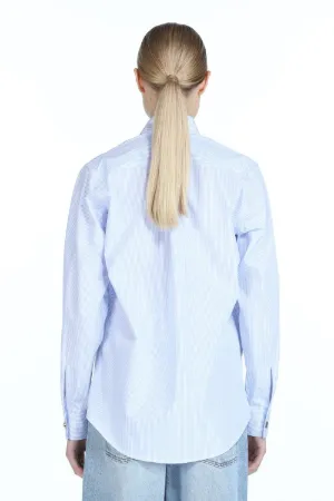 Logo-Embroidered Striped Shirt
