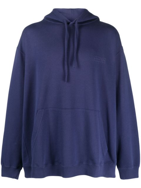 MM6 Maison Margiela embroidered-logo cotton hoodie Men