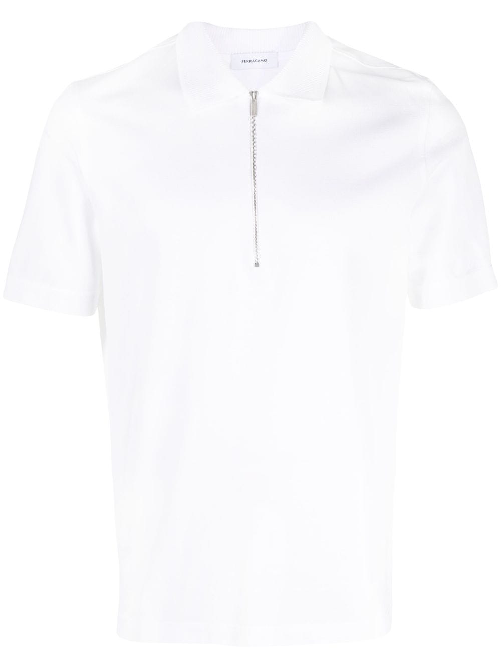 FERRAGAMO HALF-ZIP COTTON POLO SHIRT