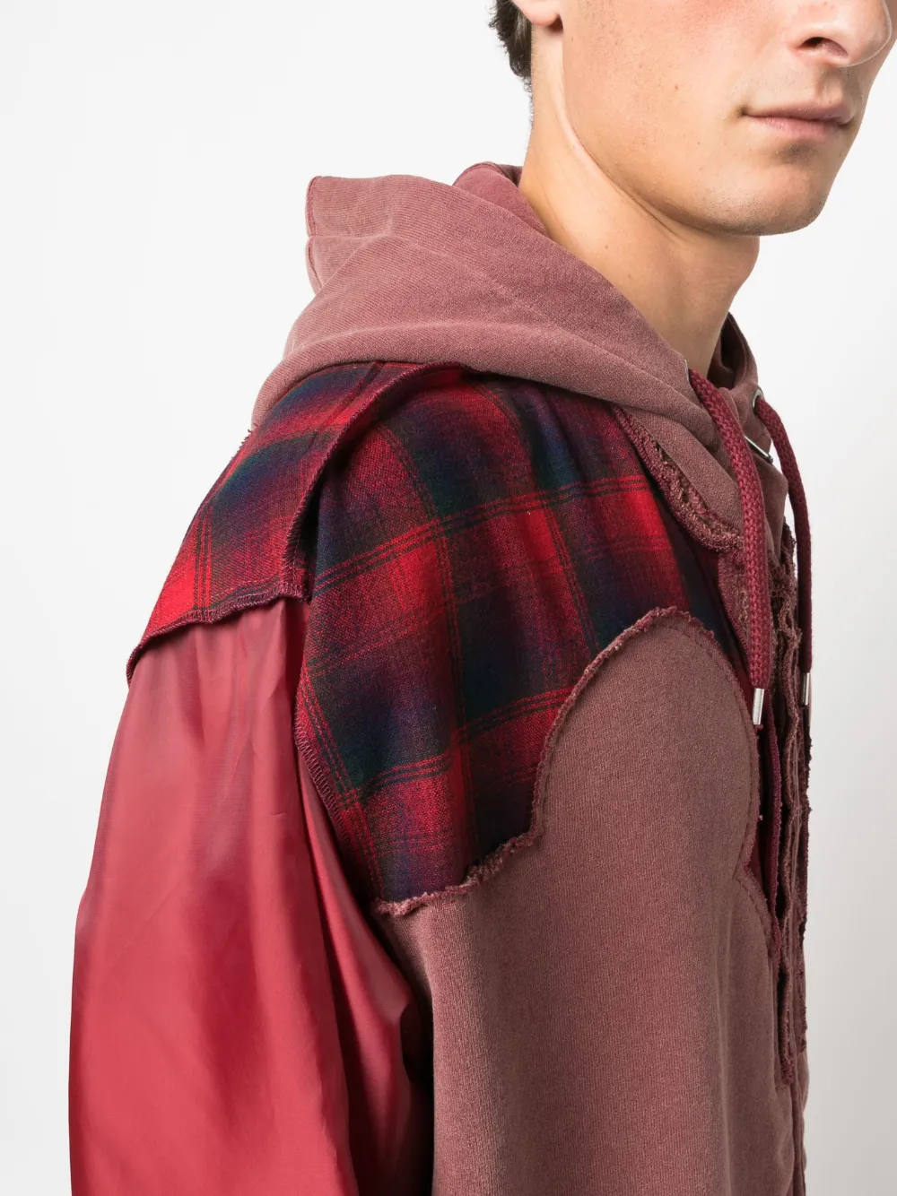 Maison Margiela x Pendleton yoke-detail zip-up Hoodie - Farfetch