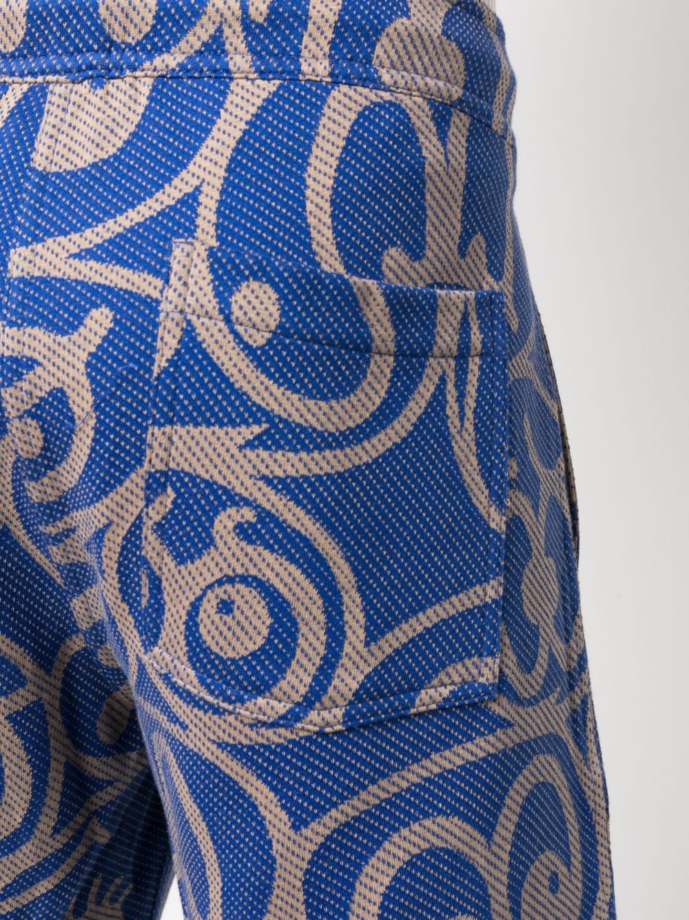 Shop The Elder Statesman Graphic-print Bermuda Shorts In Blue