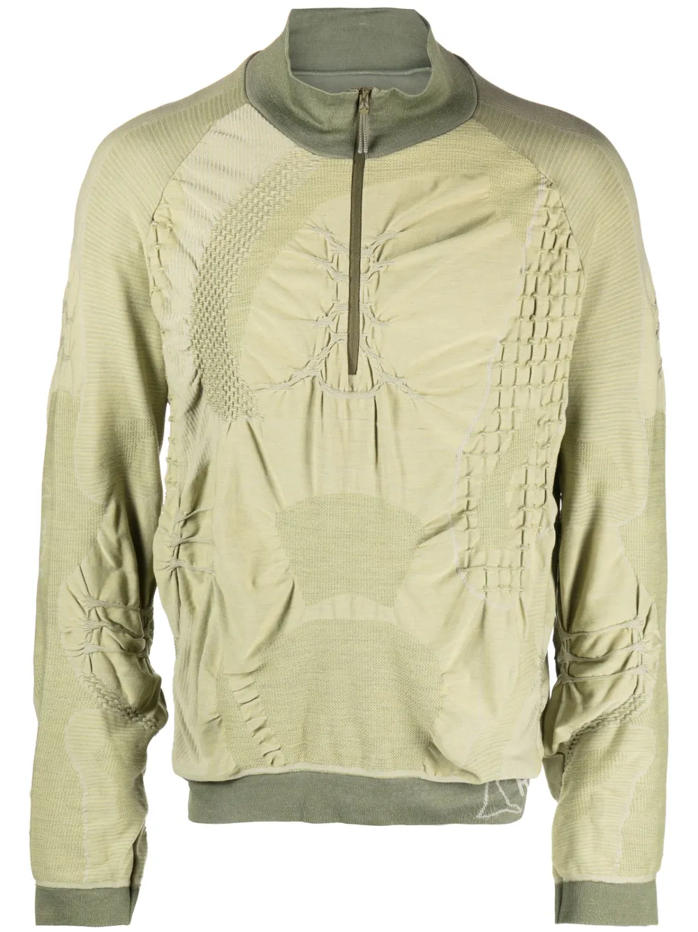 新品未使用　ROA hikingニット　3Dニット ROA Green Half Zip 3D Knit Sweatshirt | Smart Closet