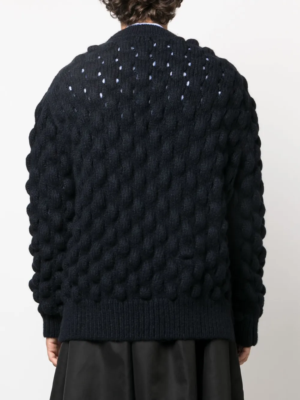 ニット+セーター Simone Rocha OVERSIZED BUBBLE JUMPER Simone Rocha Blue Bubble-Knit Sweater | Smart Closet