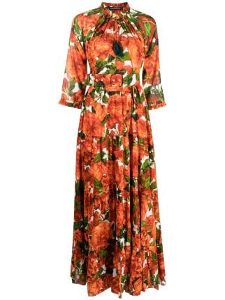 Samantha Sung floral-print Cotton Dress - Farfetch