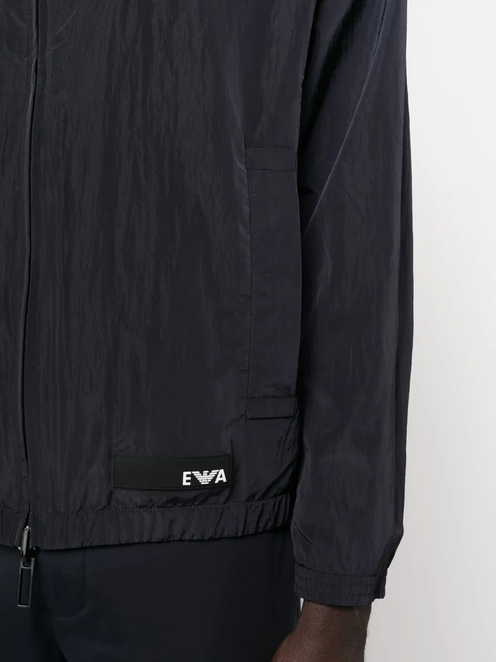 Emporio Armani logo-print hooded jacket Men