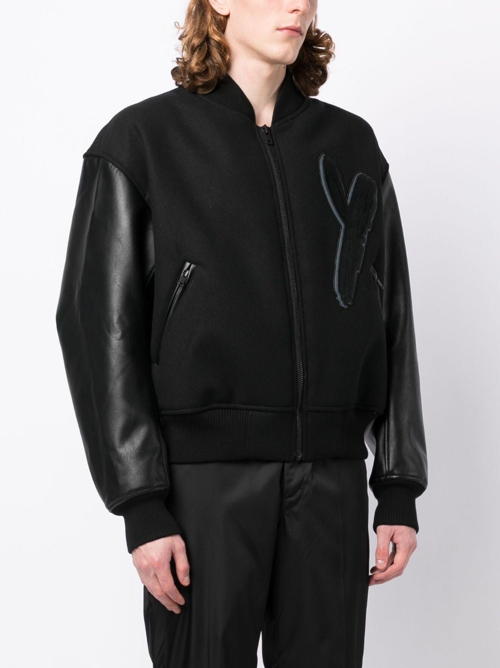 Y-3 Varsity Zipped Bomber Jacket - Farfetch