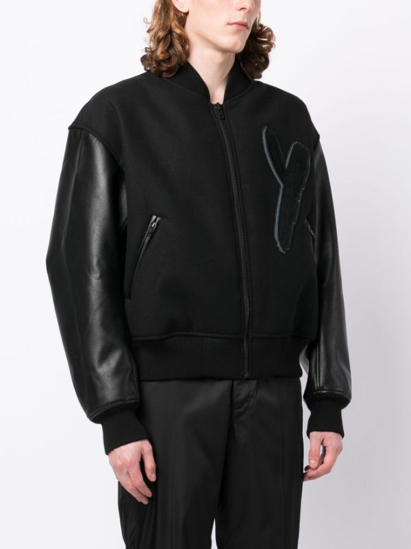 Y-3 logo-patch Letterman Jacket - Farfetch