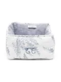 Tartine Et Chocolat Foliage floral-print basket - White