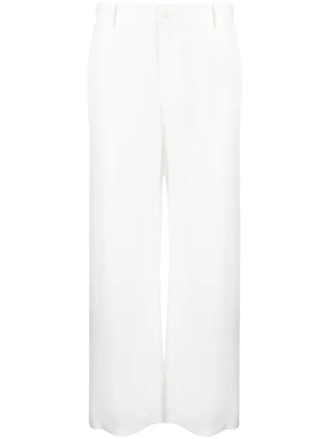 P.A.R.O.S.H. pantalones de seda con tiro alto