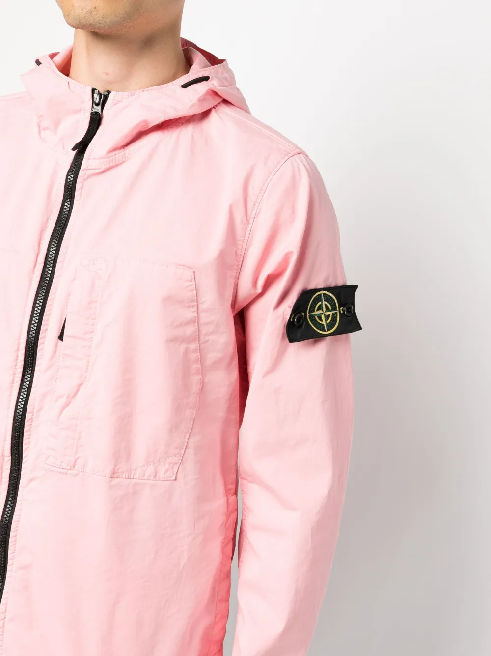 Stone Island Veste Zippée à Patch Compass Farfetch
