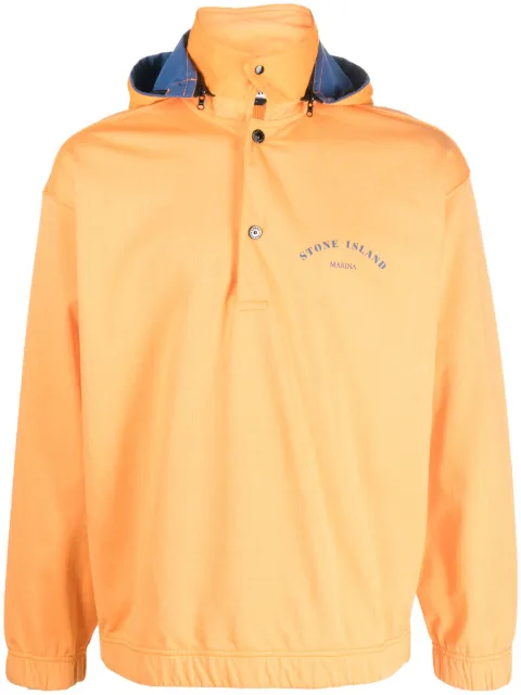 Stone Island logo-print hooded jacket