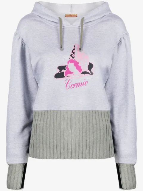 CORMIO Michelle graphic-print cotton hoodie