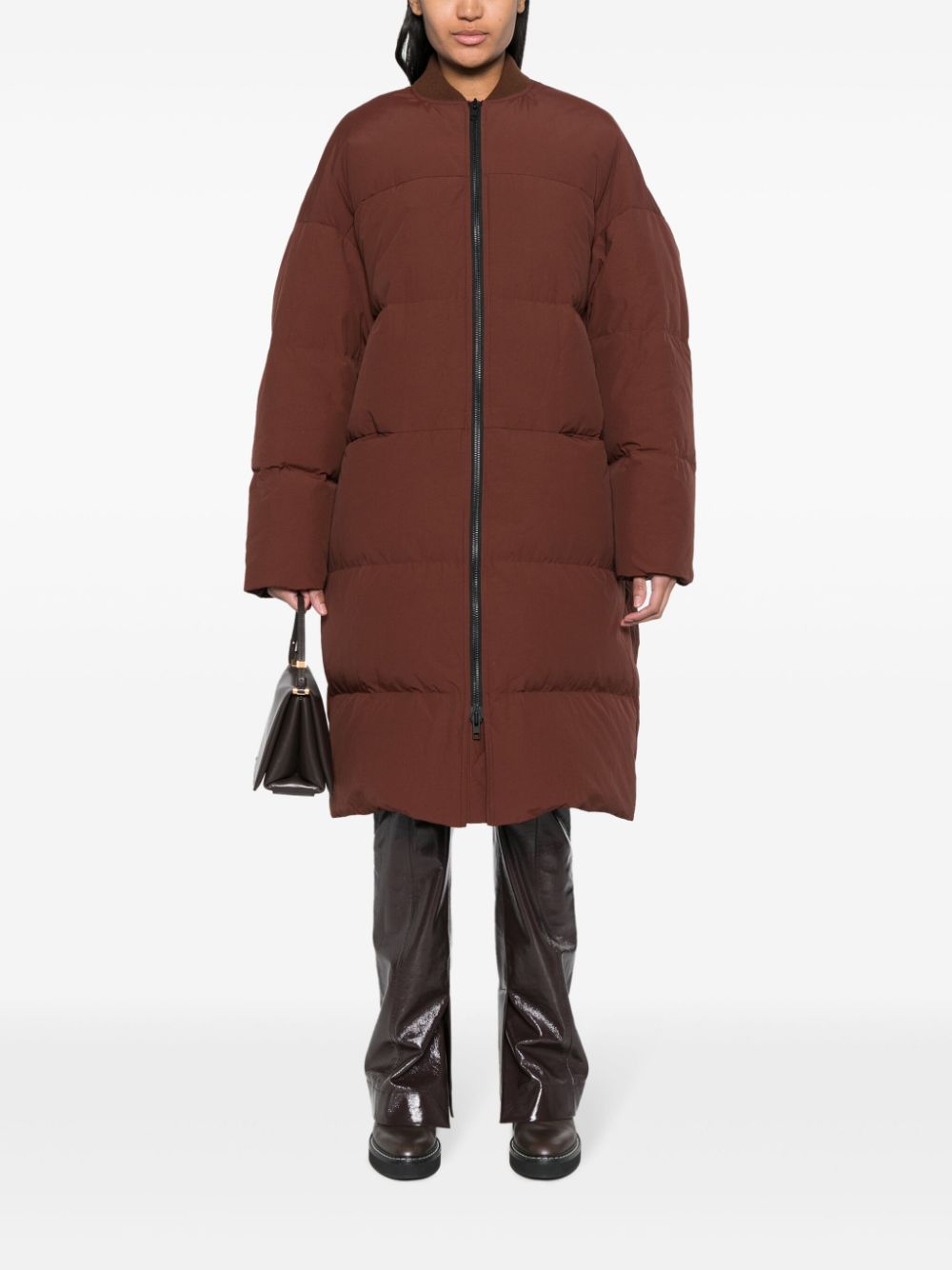 Christian Wijnants Cata puffer down coat - Bruin