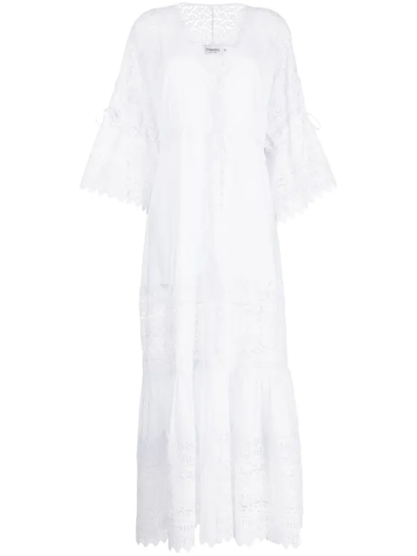 Charo Ruiz Ibiza Margherita lace-trim Maxi Dress White FARFETCH PH