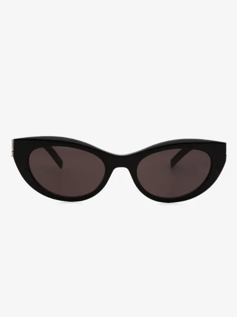 Saint Laurent Eyewear logo-lettering cat-eye frame sunglasses