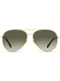 Jimmy Choo Eyewear Devan pilot-frame sunglasses - Gold