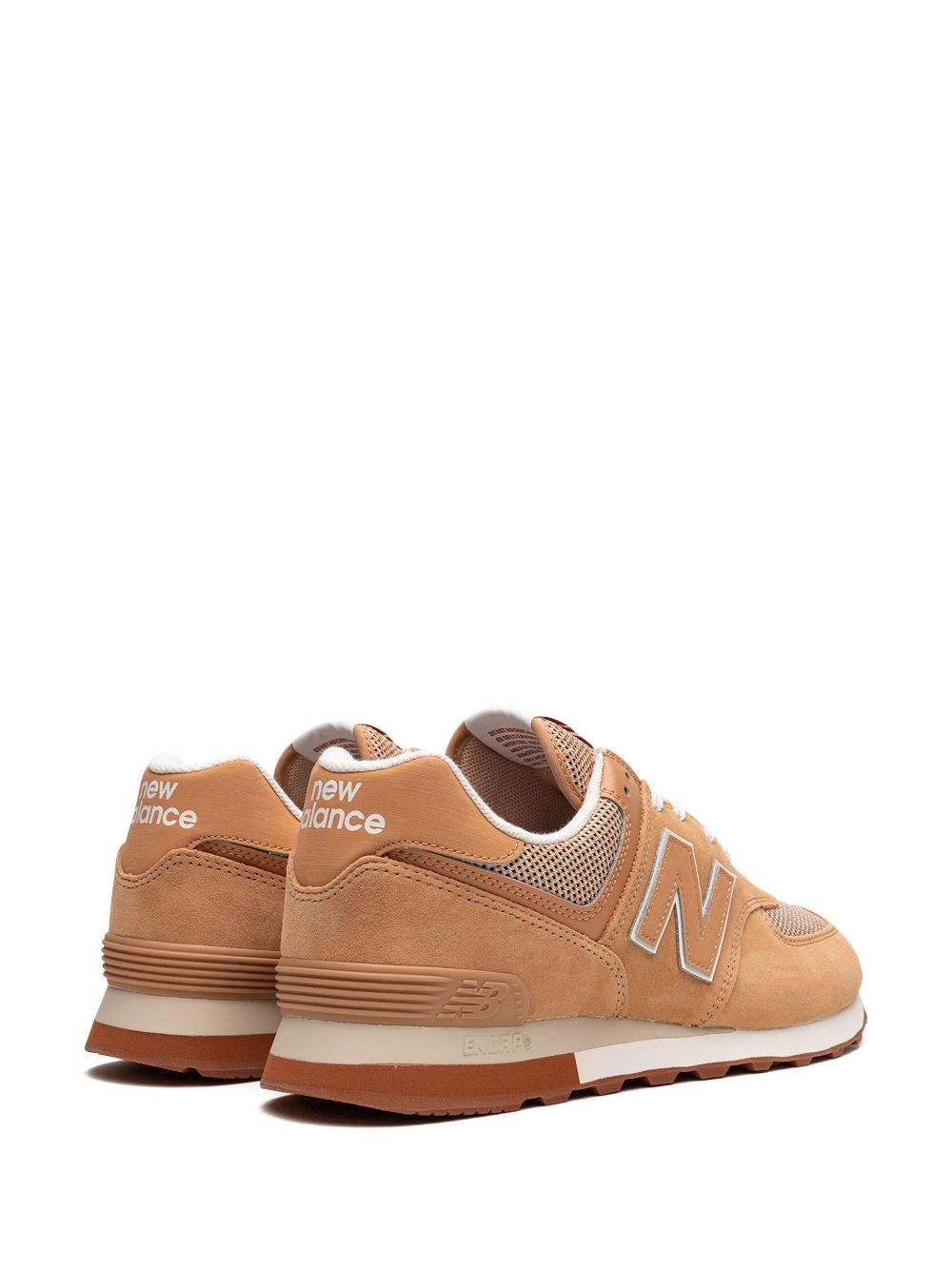 Shop New Balance 574 "caramel/rust" Sneakers In Neutrals
