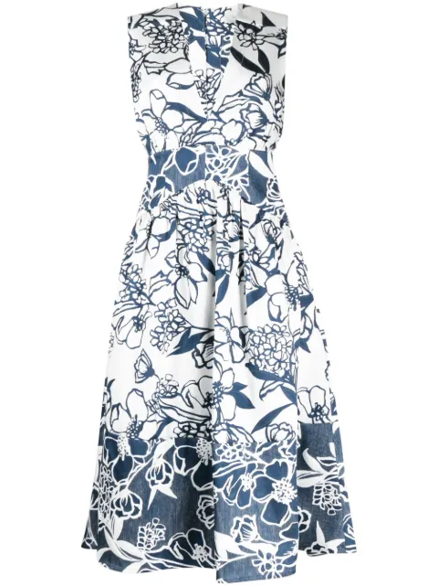 Silvia Tcherassi robe à imprimé Nayla Whimsical Garden