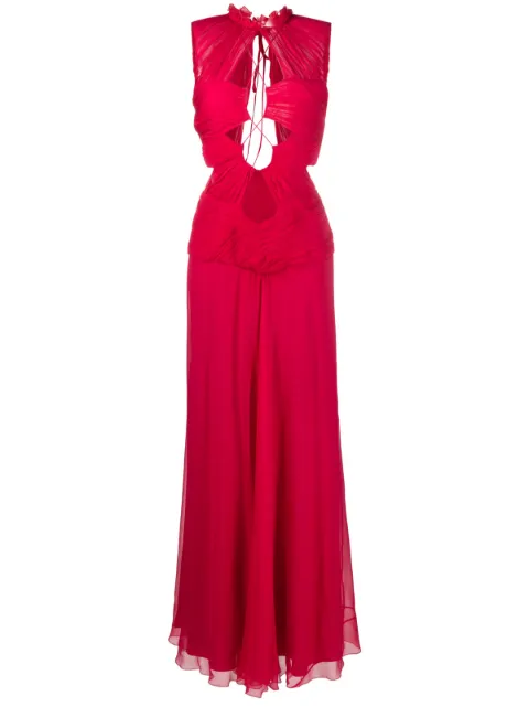 Alberta Ferretti cut-out maxi dress