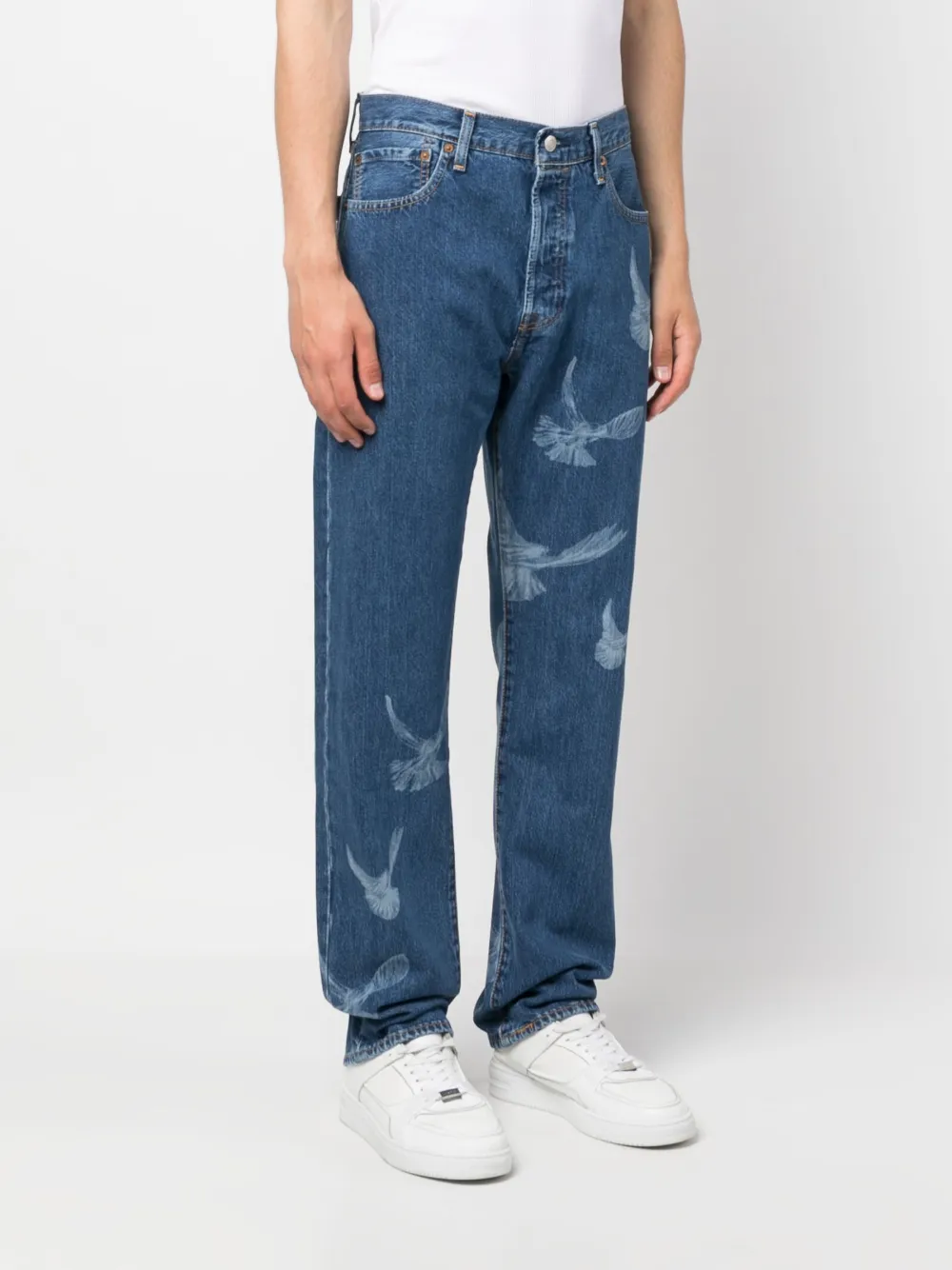 Levi's Straight jeans Blauw