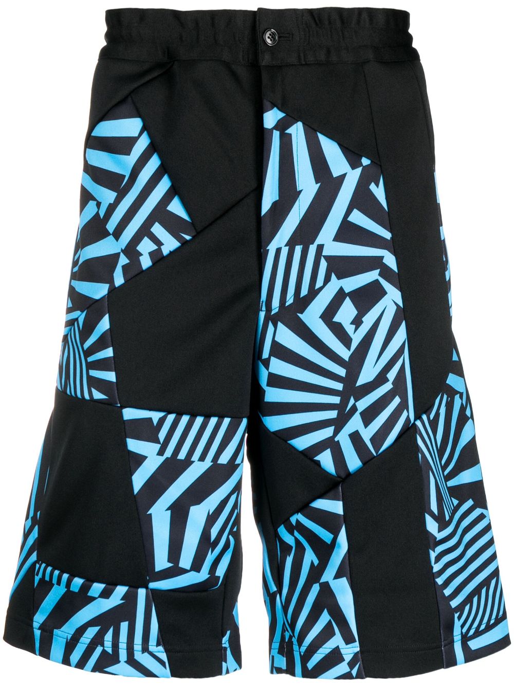 Shop Comme Des Garçons Homme Deux Panelled-design Bermuda Shorts In Black