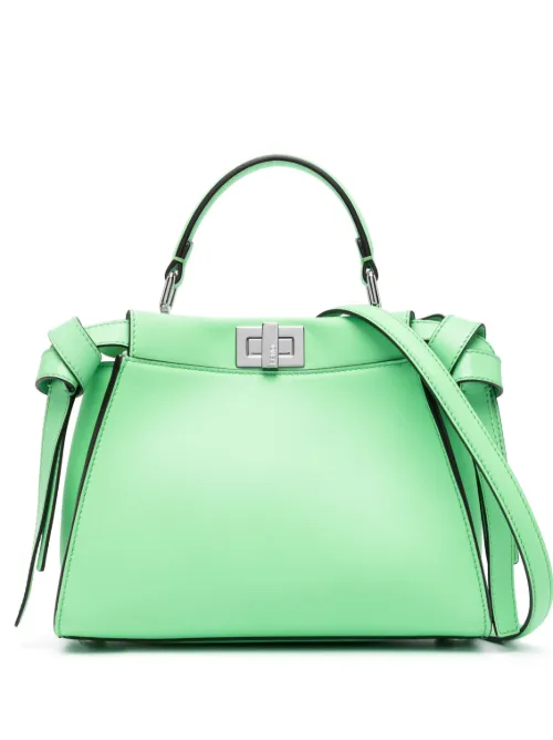 Mini sac Peekaboo en cuir - FENDI - Modalova