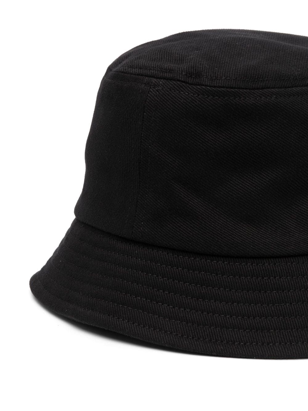 Shop Isabel Marant Haley Embroidered-logo Cotton Bucket Hat In Black