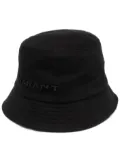 MARANT Haley embroidered-logo cotton bucket hat - Black