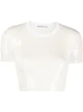 Alexander Wang sequin-embellished T-shirt - White