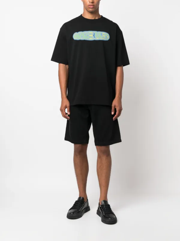 AMBUSH graphic-print Cotton T-shirt | Black | FARFETCH