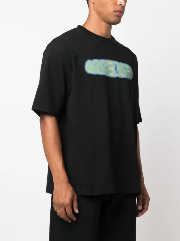 Tシャツ・カットソー AMBUSH Men T Shirts BMAA083F23JER00110101010 Black AMBUSH graphic-print Cotton T-shirt | Black | FARFETCH