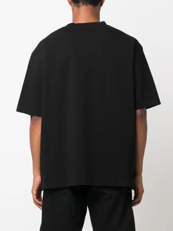 AMBUSH graphic-print Cotton T-shirt | Black | FARFETCH