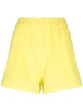 Moncler logo-patch terry-cloth shorts - Yellow