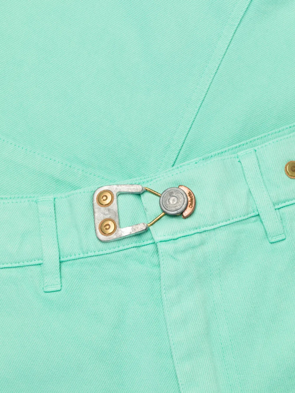 Embroidered-Logo Mid-Rise Jeans