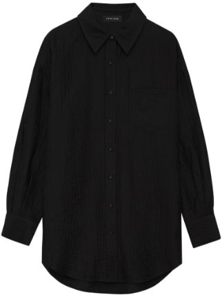 ANINE BING Mika long-sleeve Shirt - Farfetch