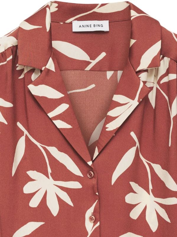 ANINE BING Row daisy print Shirt Farfetch