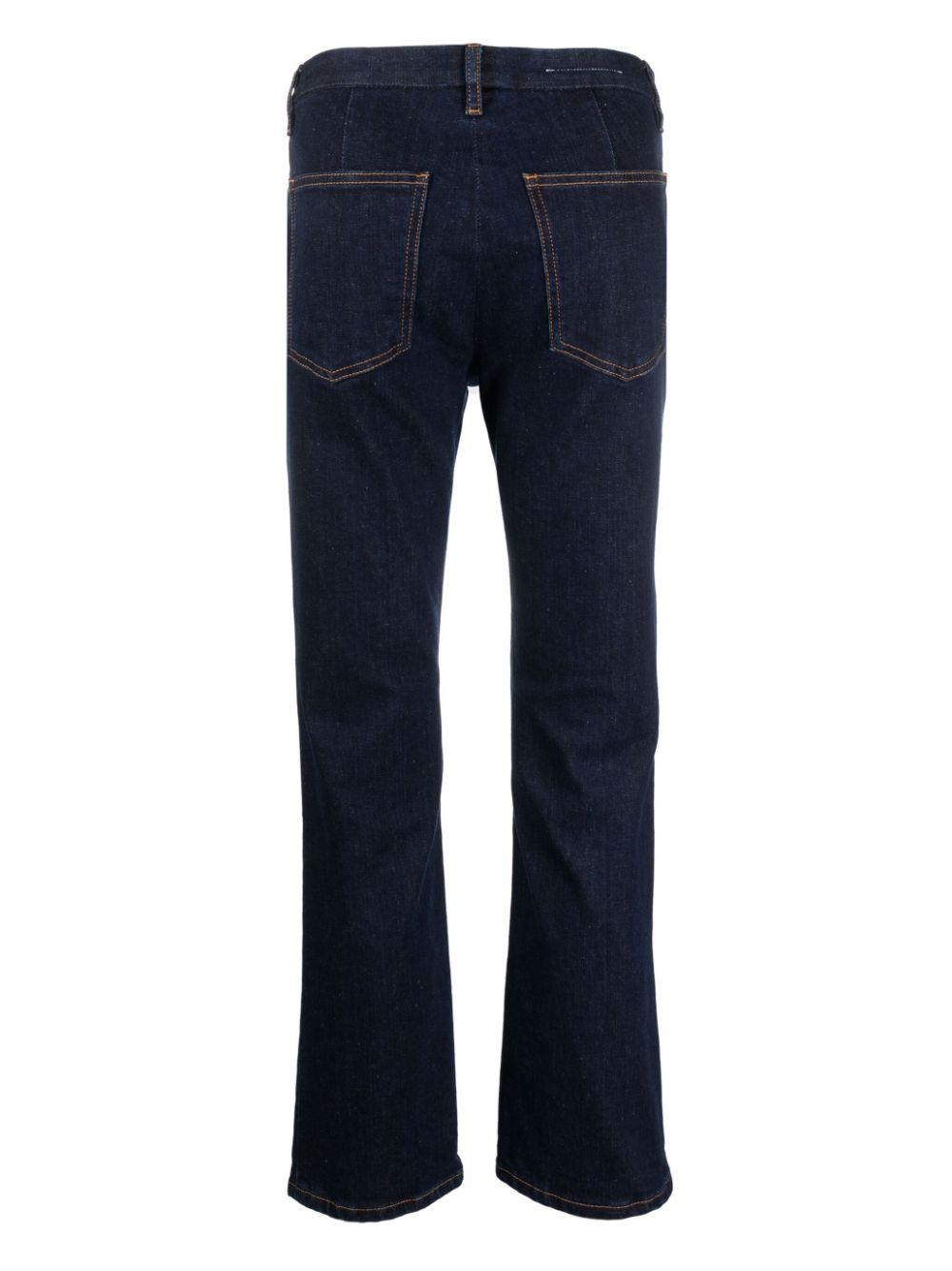 MM6 Maison Margiela mid-rise straight-leg jeans - Blauw