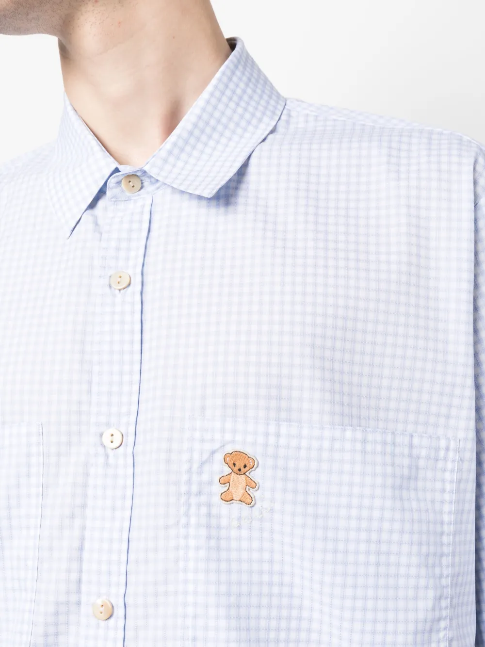 Regular Fit Twillhemd mit Vichy-Karo main image 1
