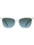 Jimmy Choo Eyewear Sady rectangle-frame sunglasses - White