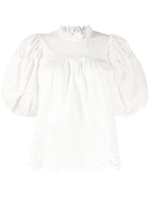 Ulla Johnson puff-sleeve cotton blouse
