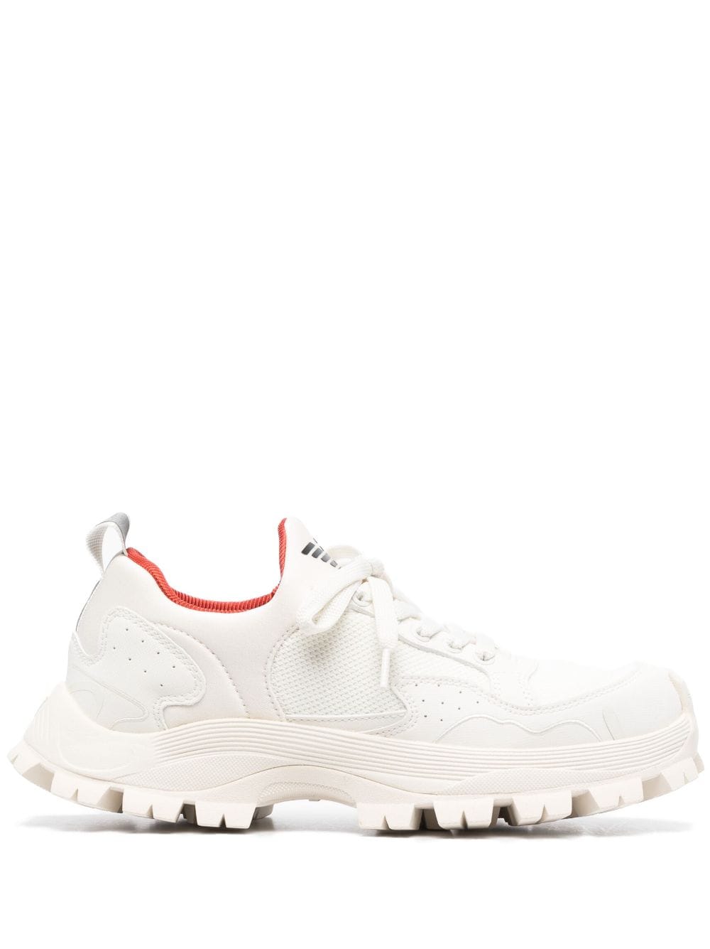 Emporio Armani Chunky-ridged-sole Sneakers In Weiss