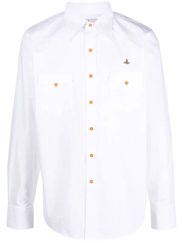 Vivienne Westwood ロゴ シャツ | ホワイト | FARFETCH JP