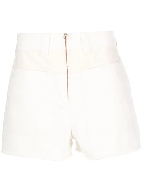 Ba&Sh mid-rise denim mini shorts