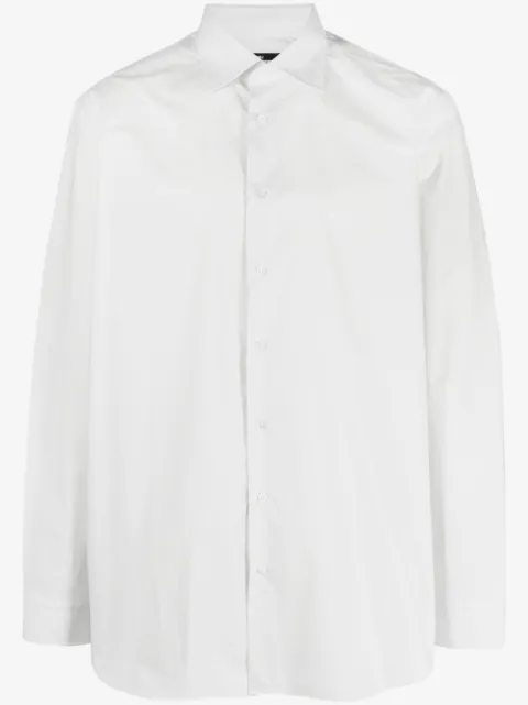 Raf Simons slogan-print button-up shirt